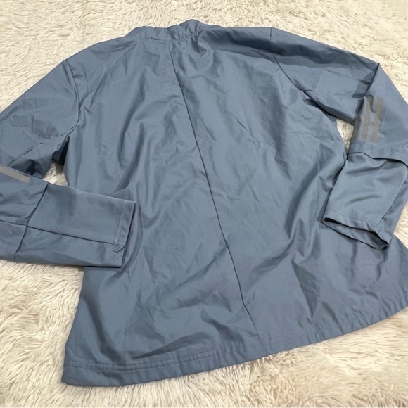 Adidas Running climalite Long Sleeve Zip Jacket Gray Blue Size Large - Picture 10 of 12
